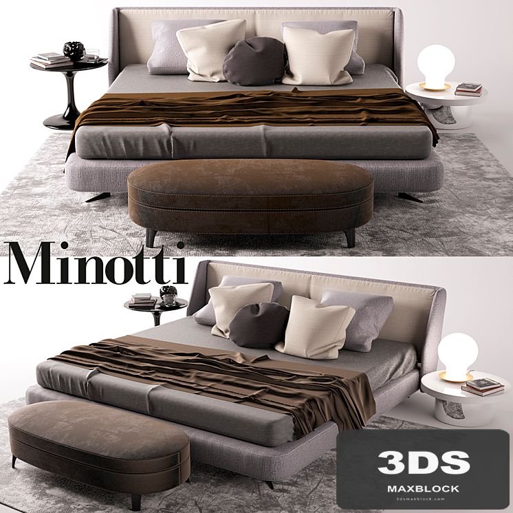 Minotti bed
