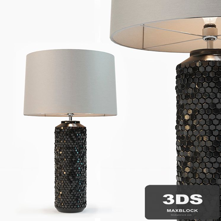 Heathfield &amp; Co Mazu Graphite Lamp