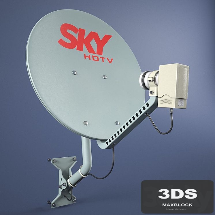 Parabolic antenna sky