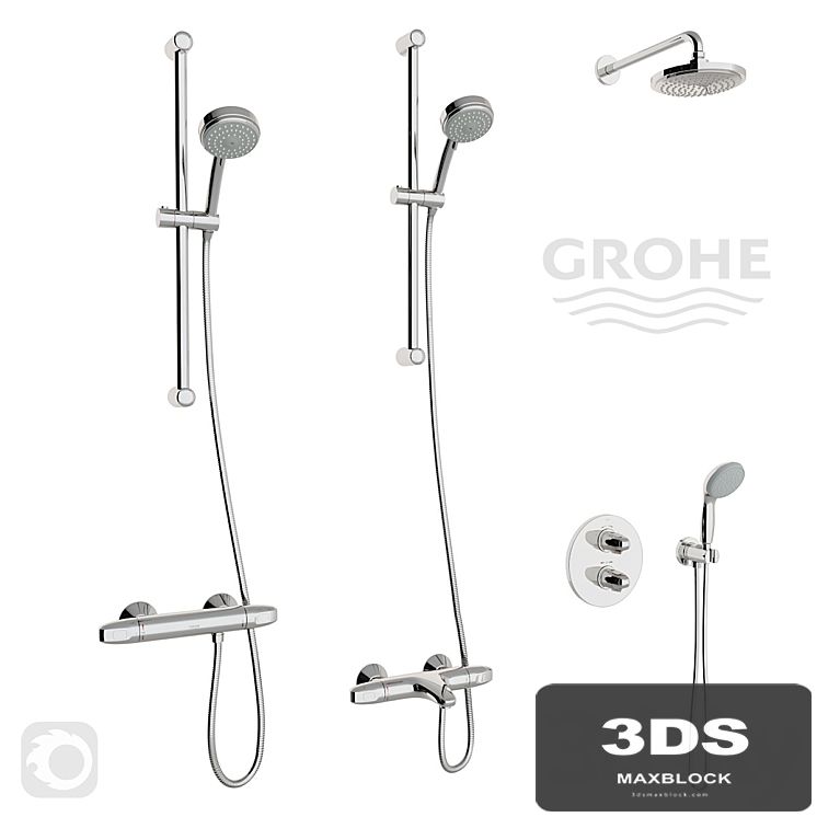 Grohe Grohtherm 1000 Thermostat Set