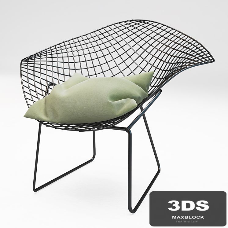 Chair of the steel rods