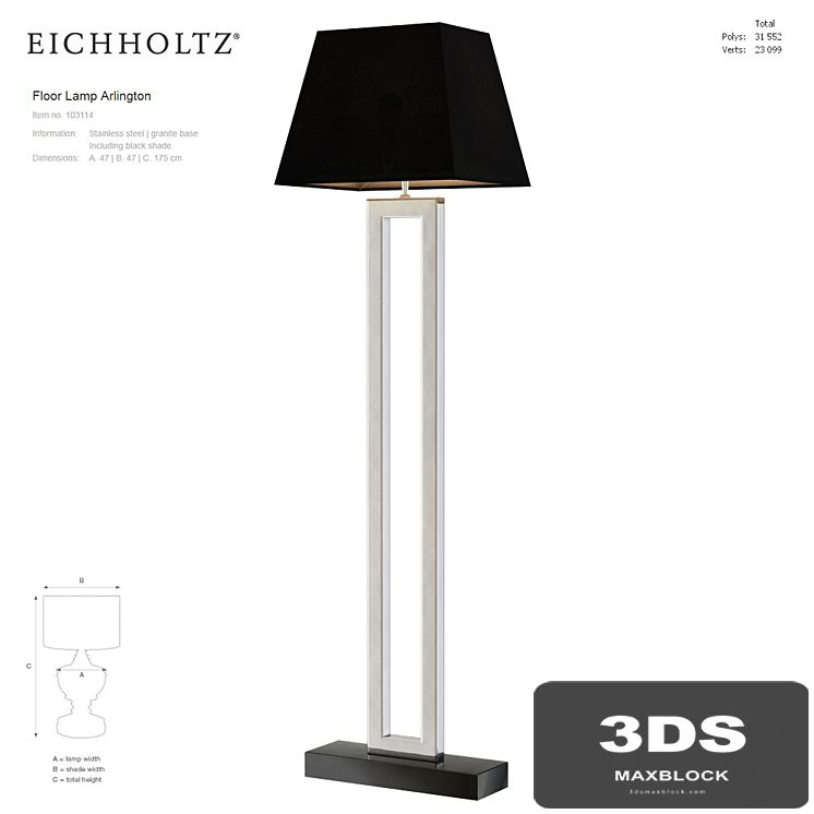 EICHOLTZ Floor Lamp Arlington 103114