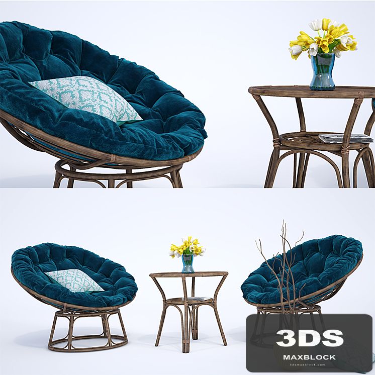 Natural rattan Chair