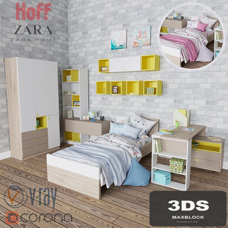 Set for children Hoff Fusion bedding Zara Home for boys and girls