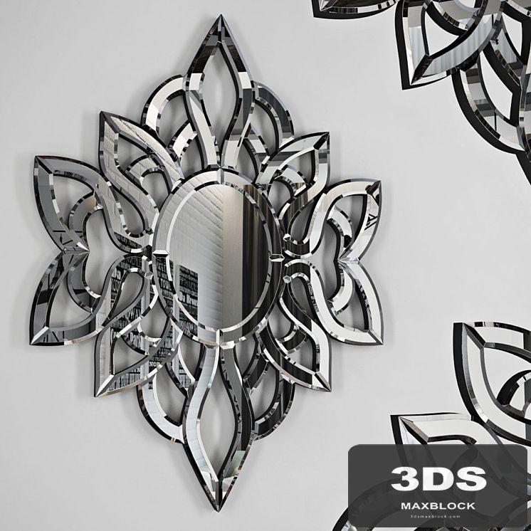 Filigree Flower Mirror