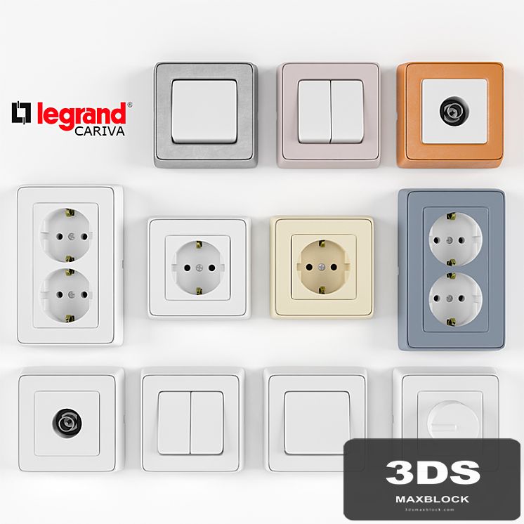 Legrand Cariva switchers and sockets