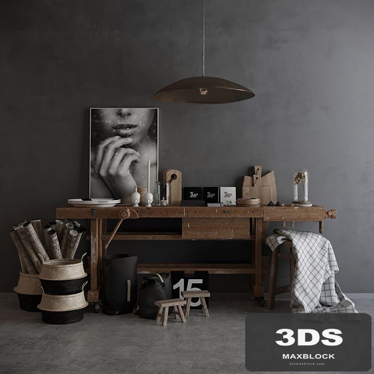 Decorative set Kamelonebutikken in the style of LOFT
