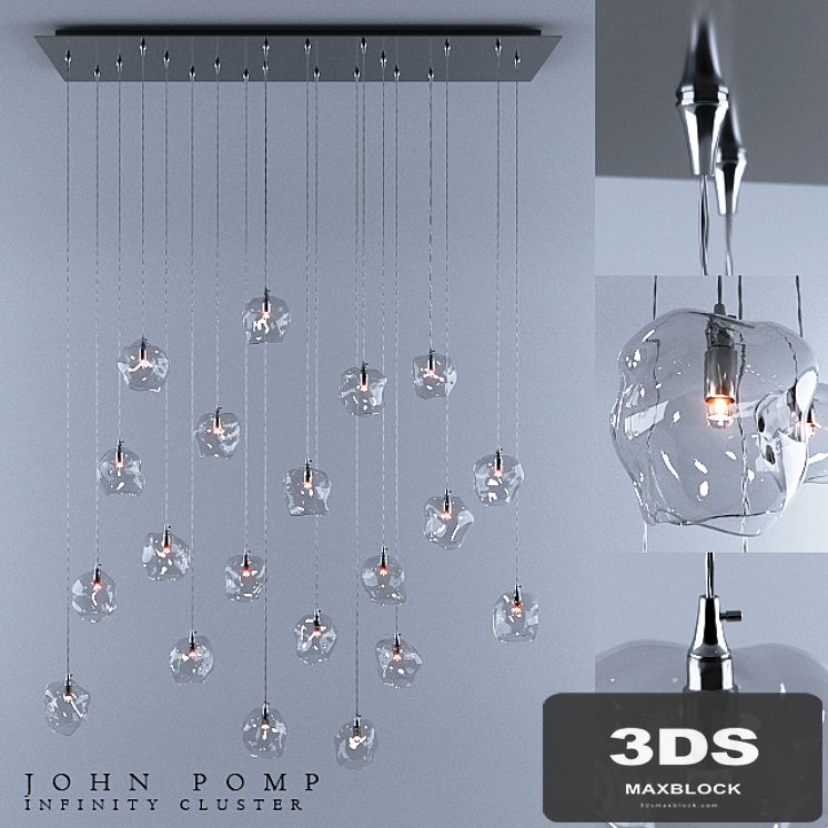 John Pomp Infinity Cluster Chandelier