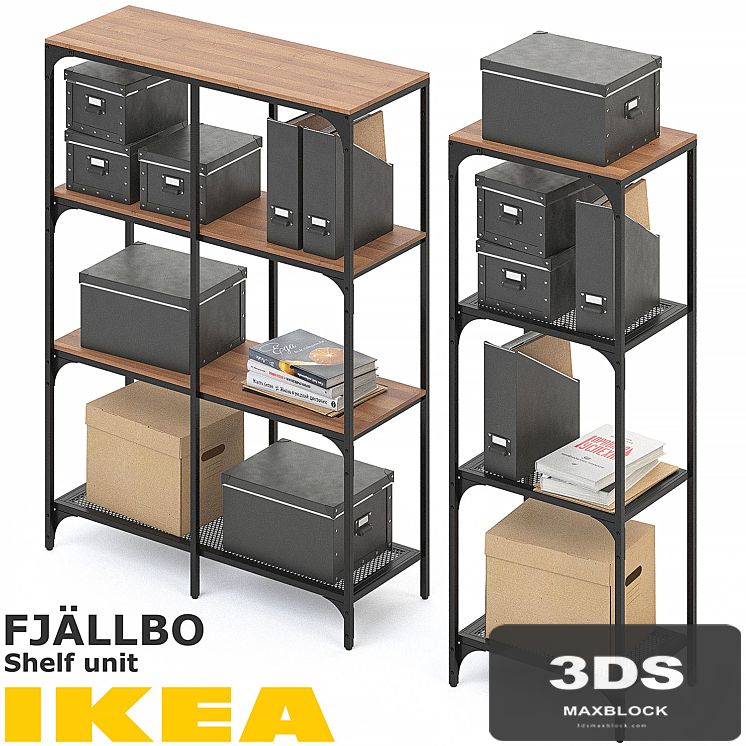 FJALLBO (FIELLBO) SHELF UNIT SET