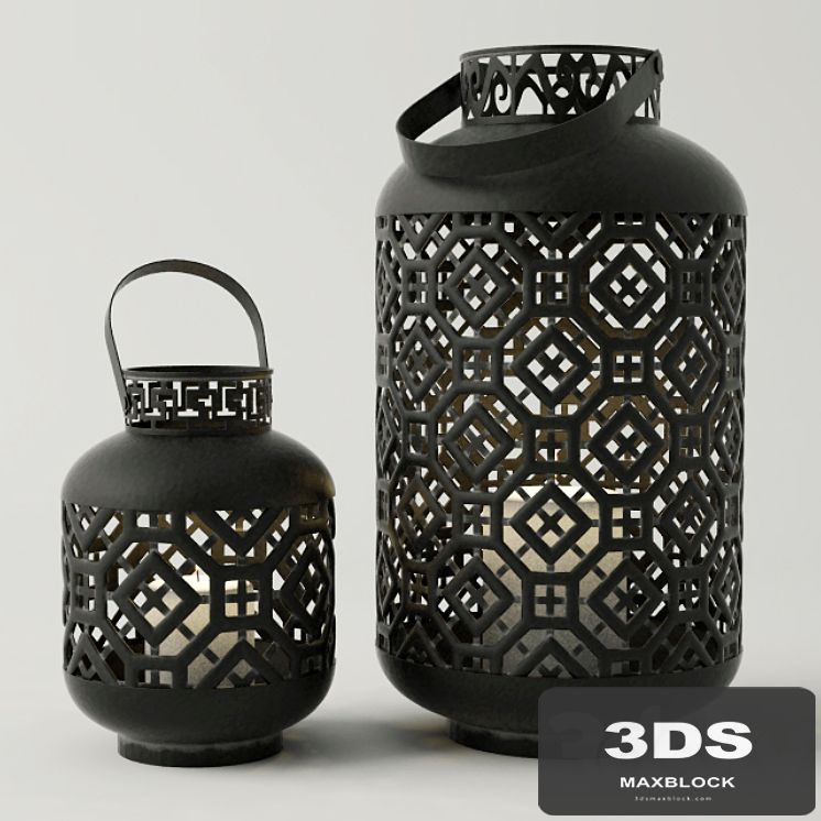 Black Metal Lanterns
