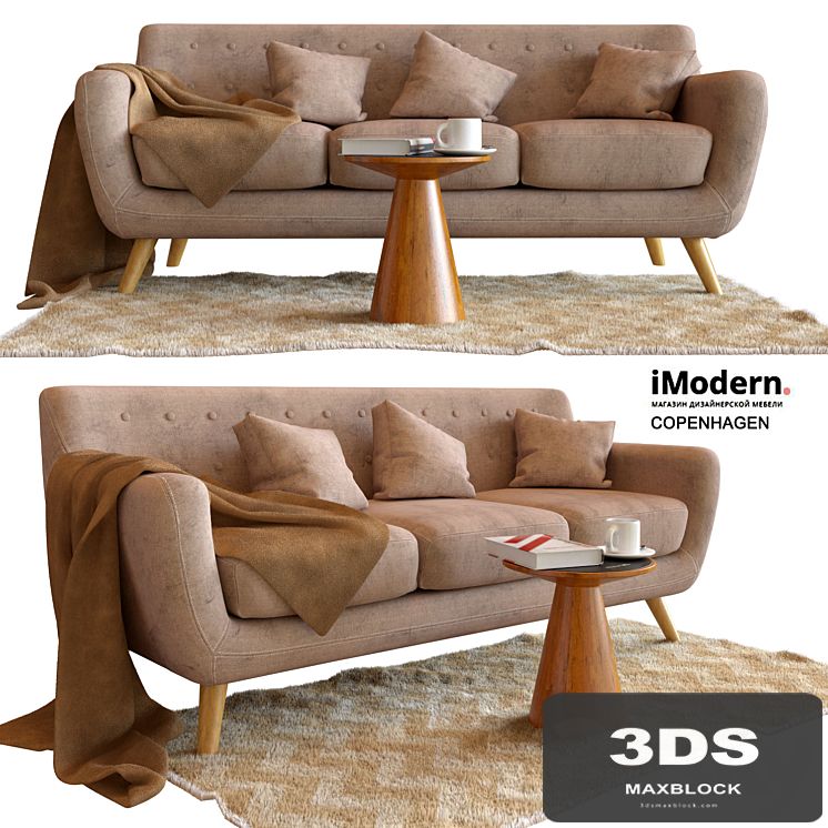 Sofa Copenhagen and a table Corsica