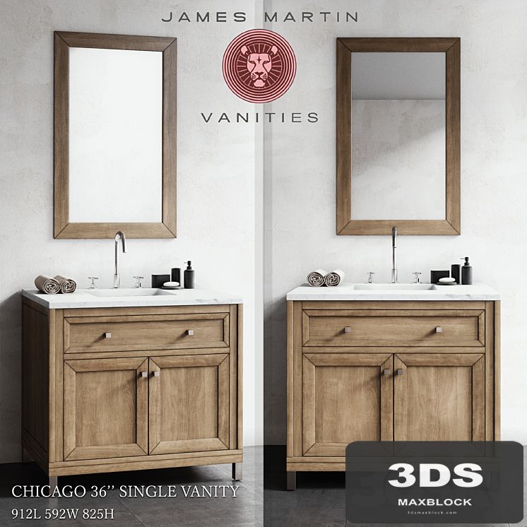 Chicago 36 '' single vanity