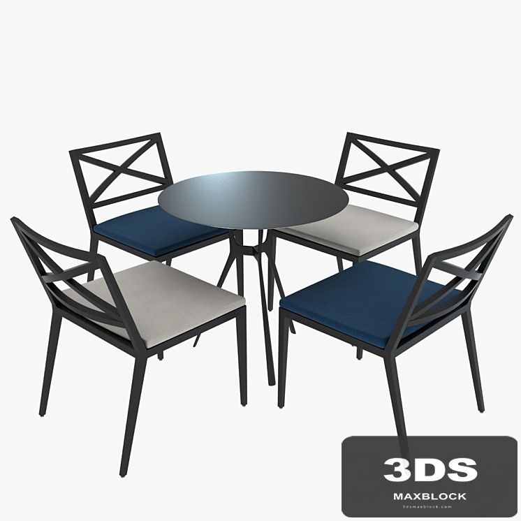 Table and chairs Janus