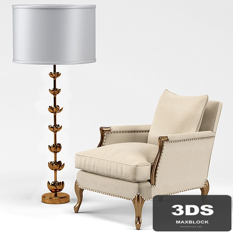 Bernice Chair, Amalie Regency Lamp