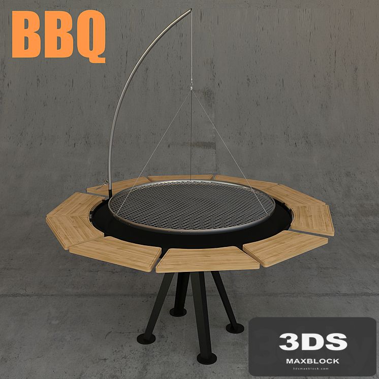Round barbecue