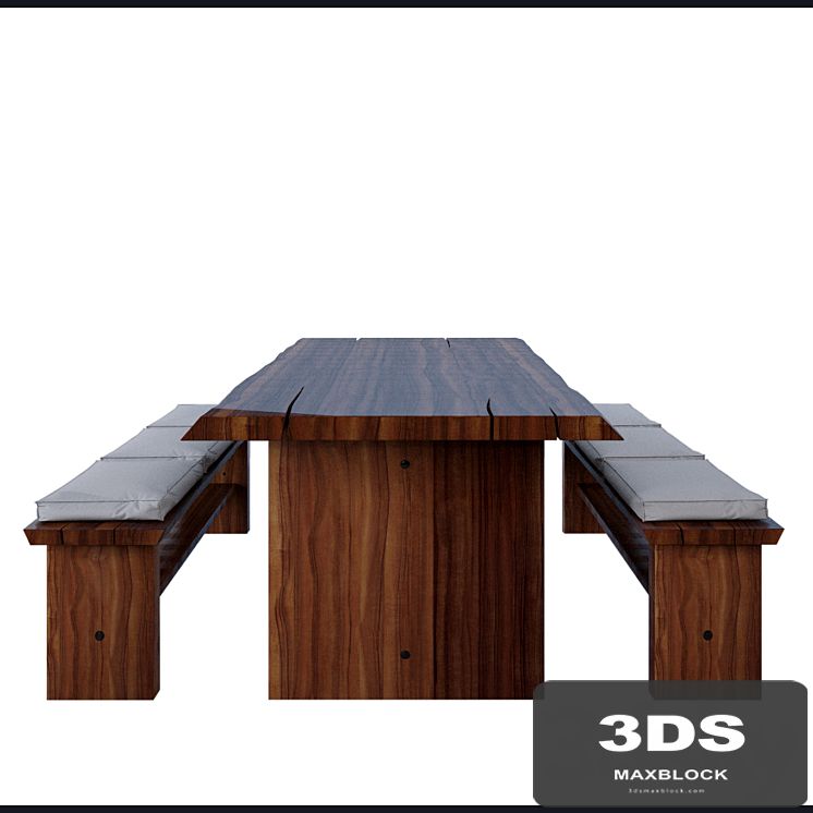 table and benches