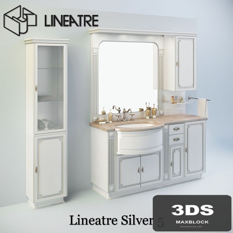 Bathroom furniture Lineatre Silver 5