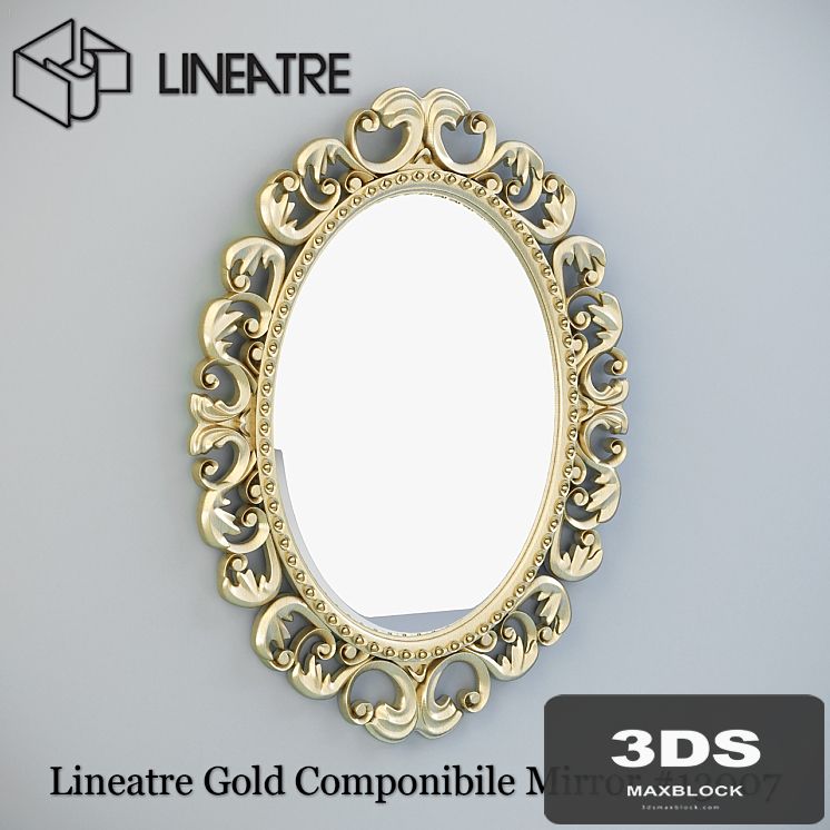 Lineatre Gold Componibile Mirror # 13007