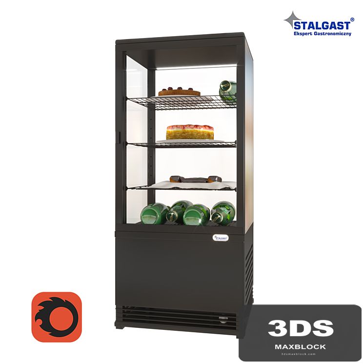 Table refrigerated showcase Stalgast 852171 with products