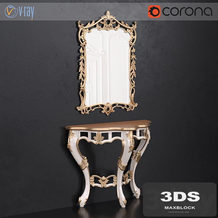 Console and mirror Andrea Fanfani