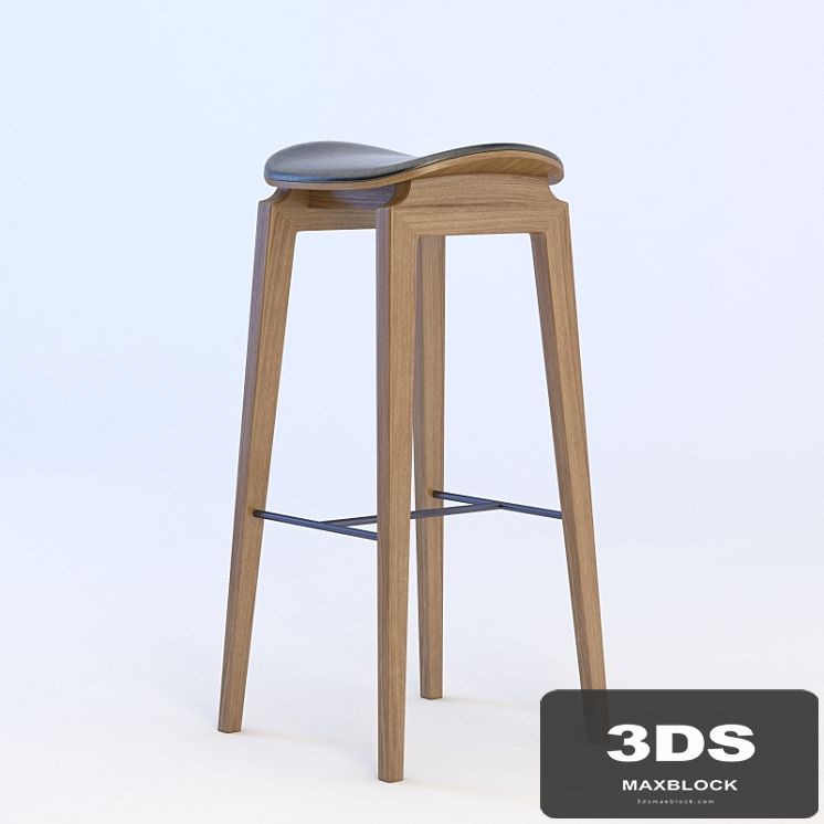 NY11 Bar Chair Walnut Leather