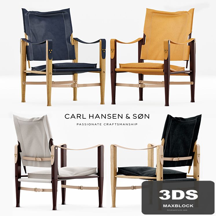 Kaare Klint Safari Chair set: 5 colors