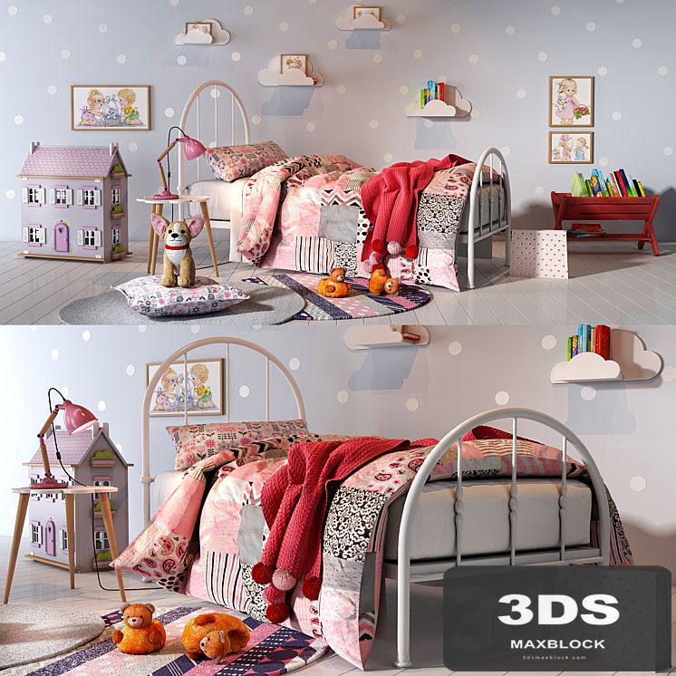 Girl bedroom set 01