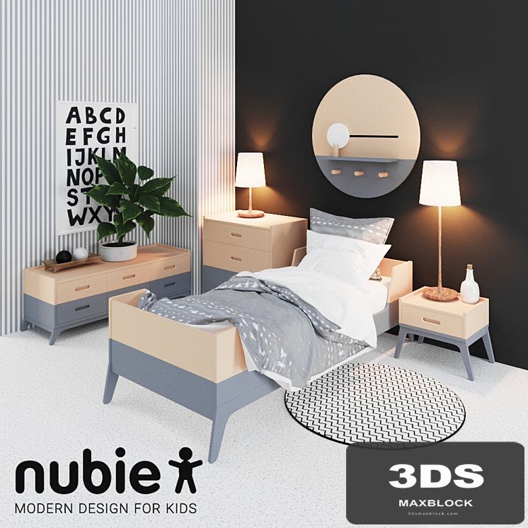 Children's bedroom by Nobodinoz