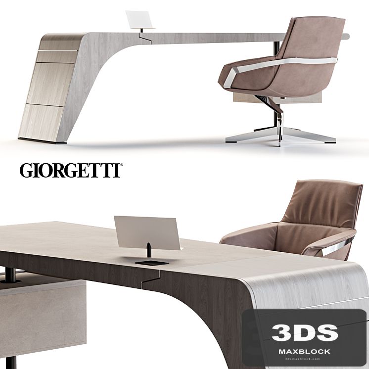 Giorgetti Tenet Table and Jab Bond Chair