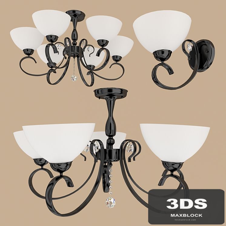 A collection of chandeliers and sconces MW-LIGHT (art.315011906, art.315011906, art.315022001)