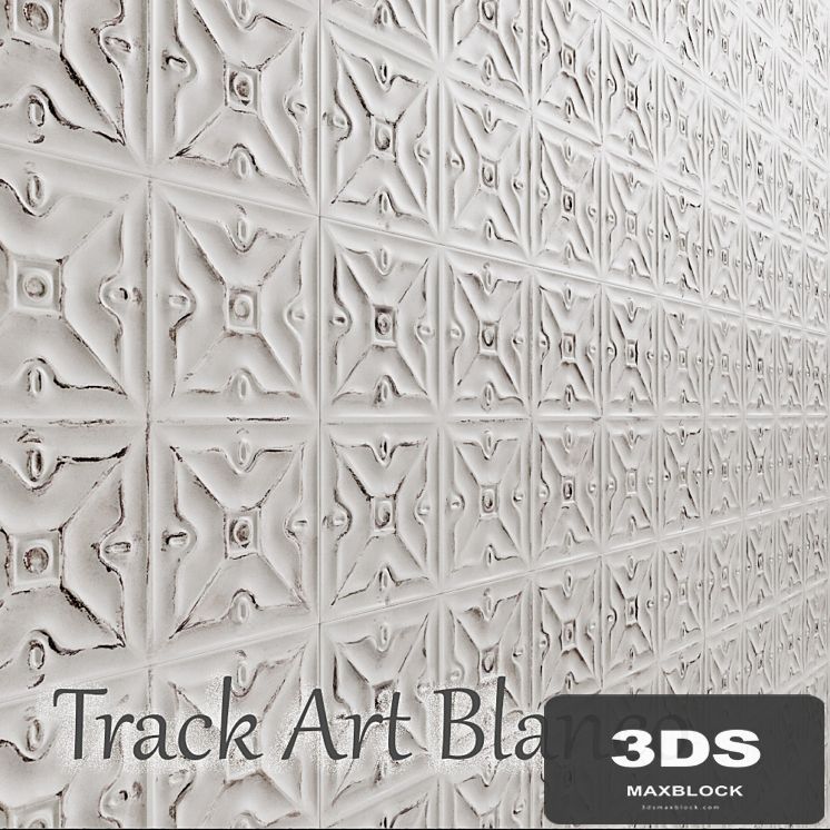Tile Track Art Blanco