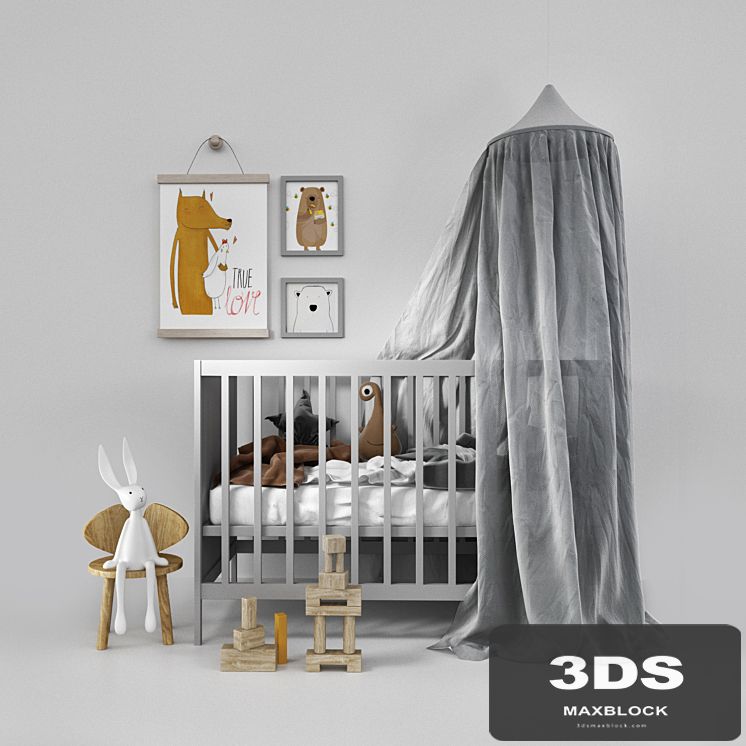 Cot with canopy
