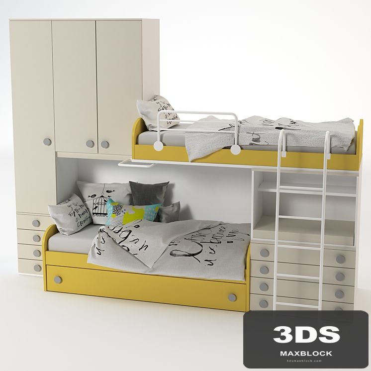 Bunk Yellow Bed