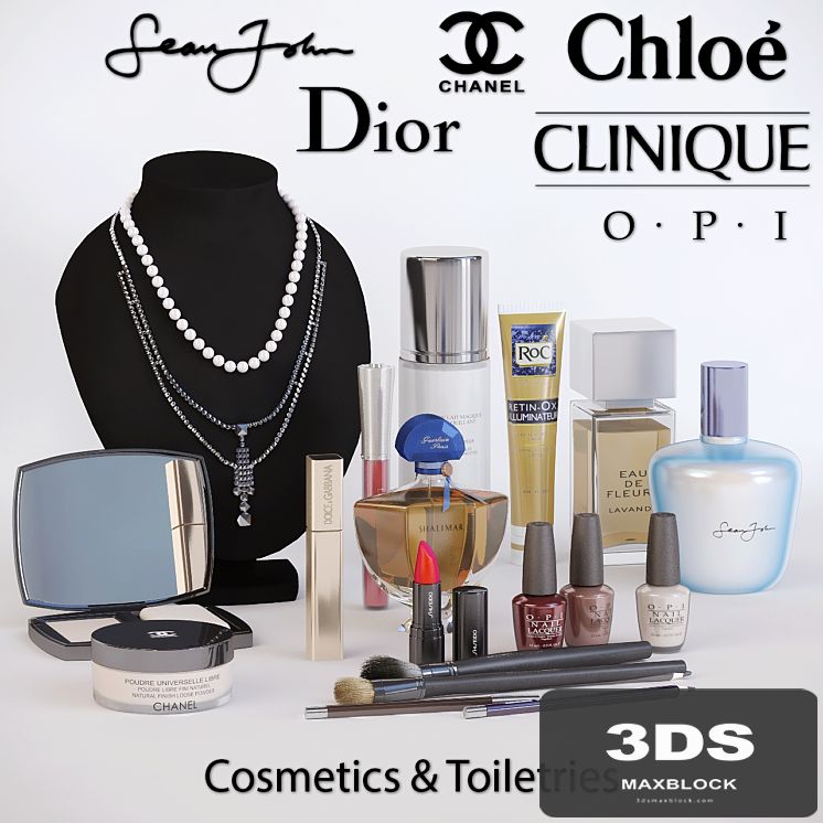 Set of cosmetics and toiletries