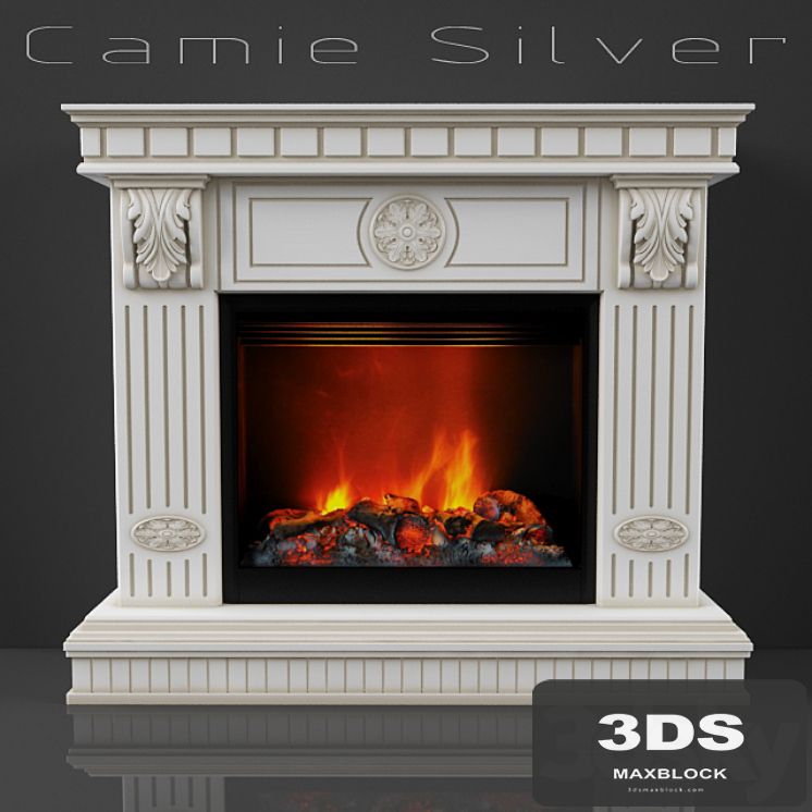Fireplace Camie Silver