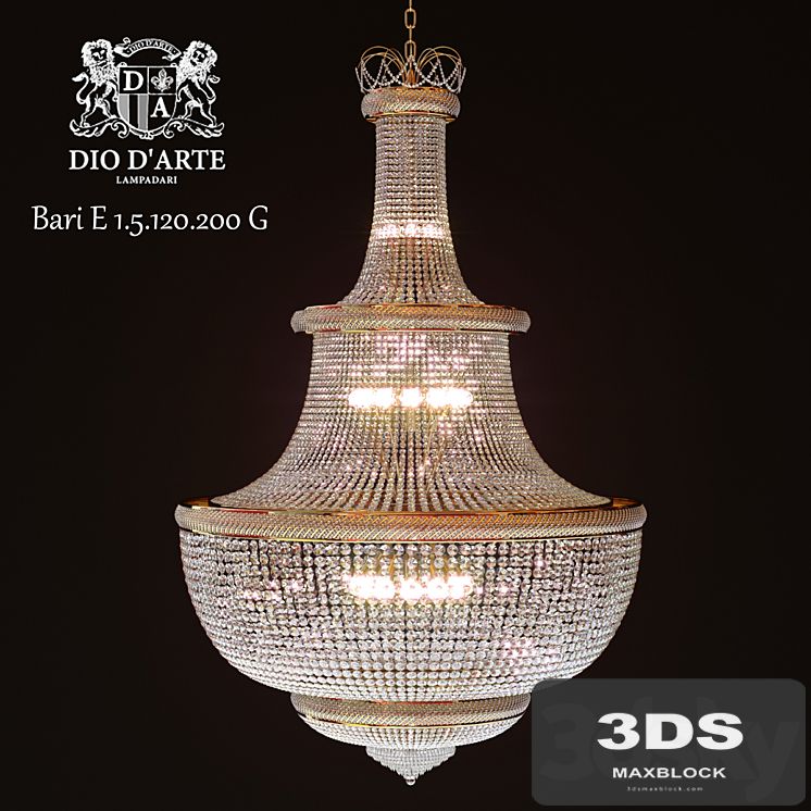 Chandelier Dio D'Arte Bari E 1.5.120.200 G