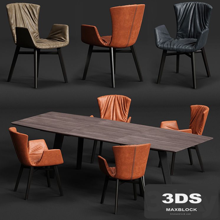 DRAENERT DEXTER Armchair and FONTANA Table