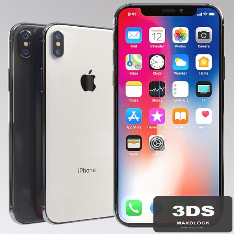 Apple iPhone X (vray GGX)