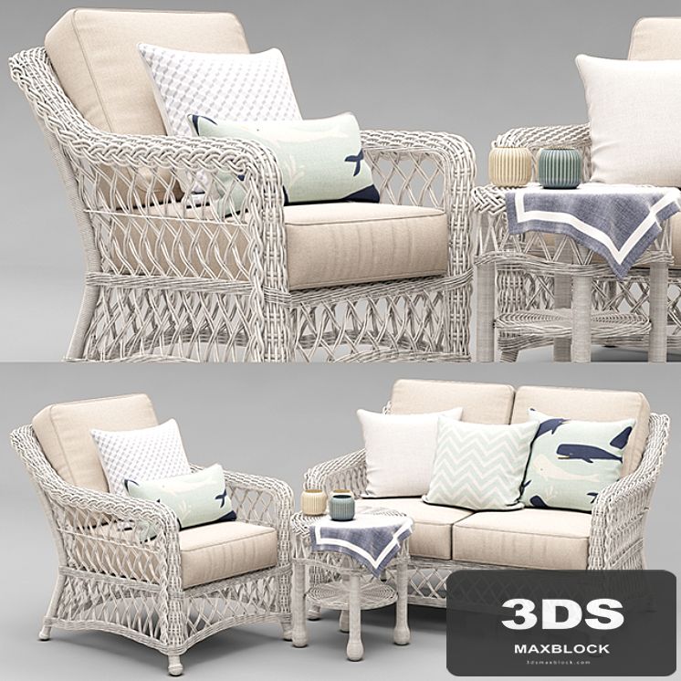 HAMPTON SEATING IN IVORY FINISH