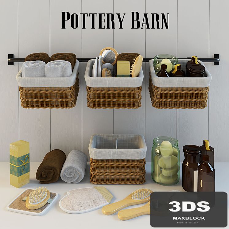 Decor for bathroom Pottery barn