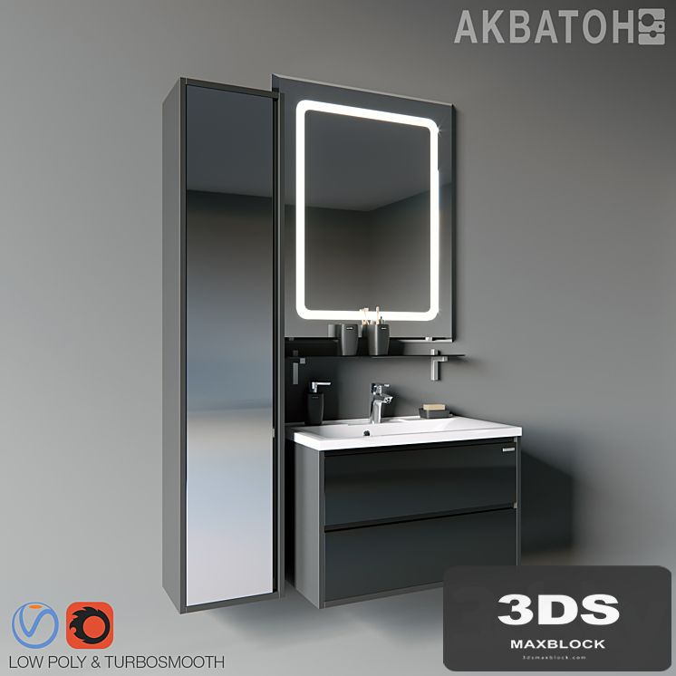 Collection Aquaton Rimini + Aquaton Premier 100 cm / 80 cm