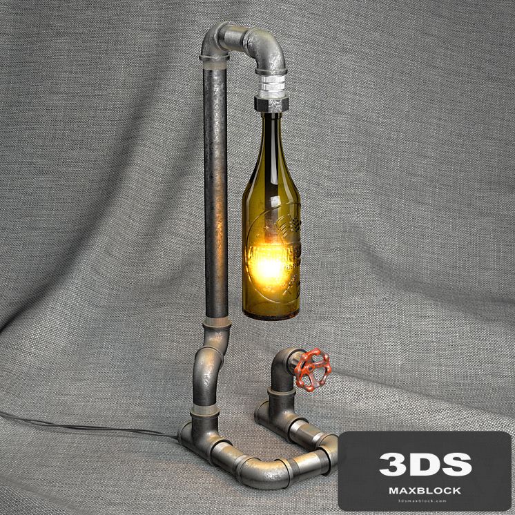 Peared Creation. Bottle Lamp 01