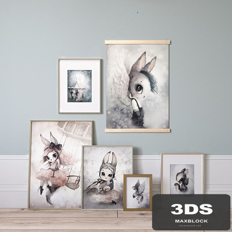 Posters for the children's Mrs Mighetto