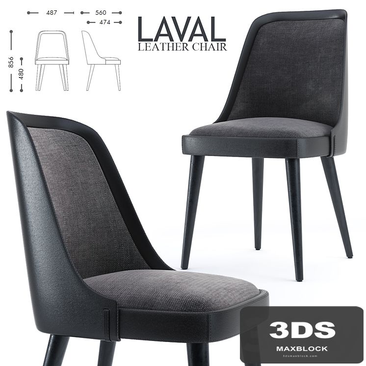LAVAL LEATHER CHAIR