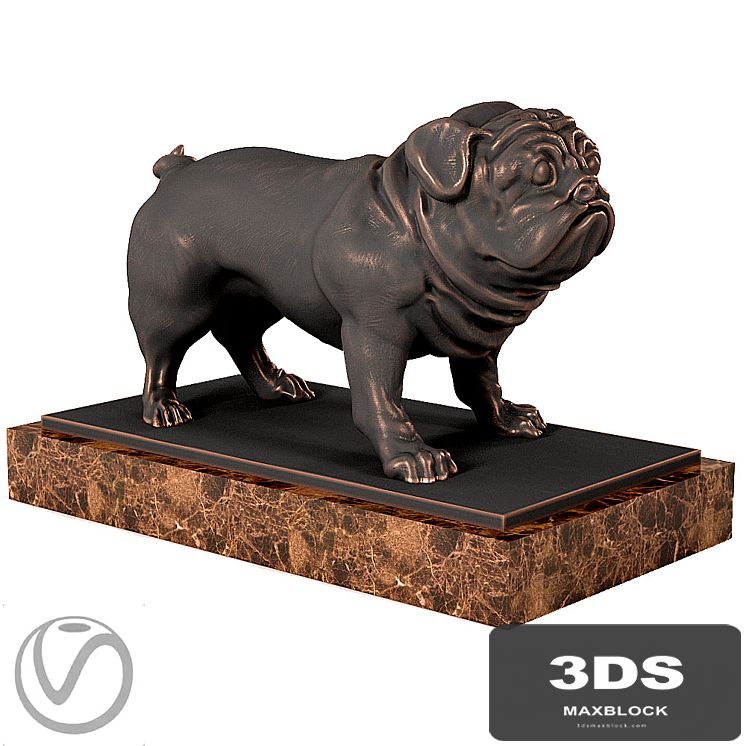 Pug Sculpture