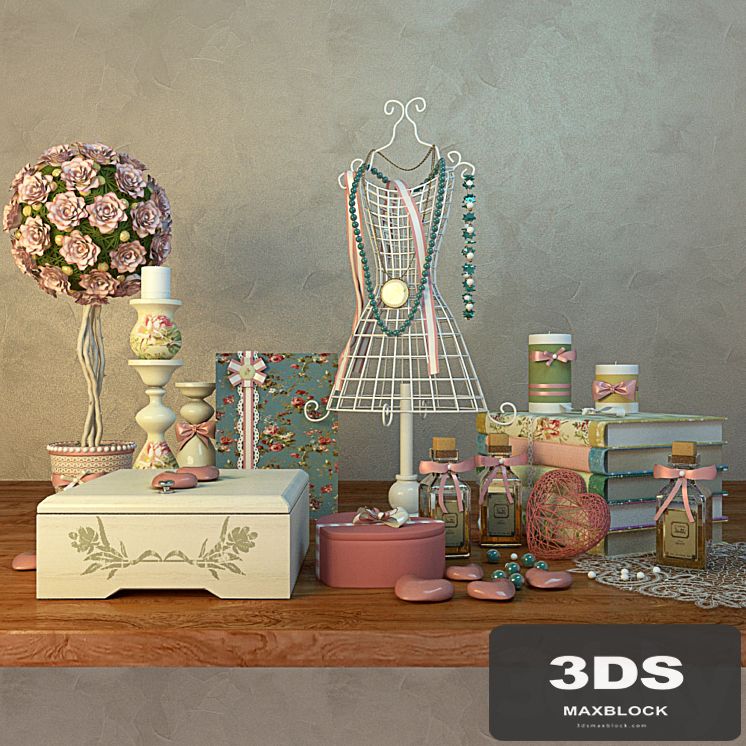 Decorative set for the bedroom