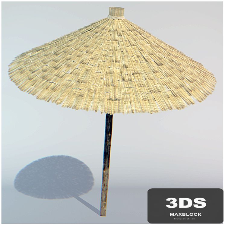 parasol made of straw