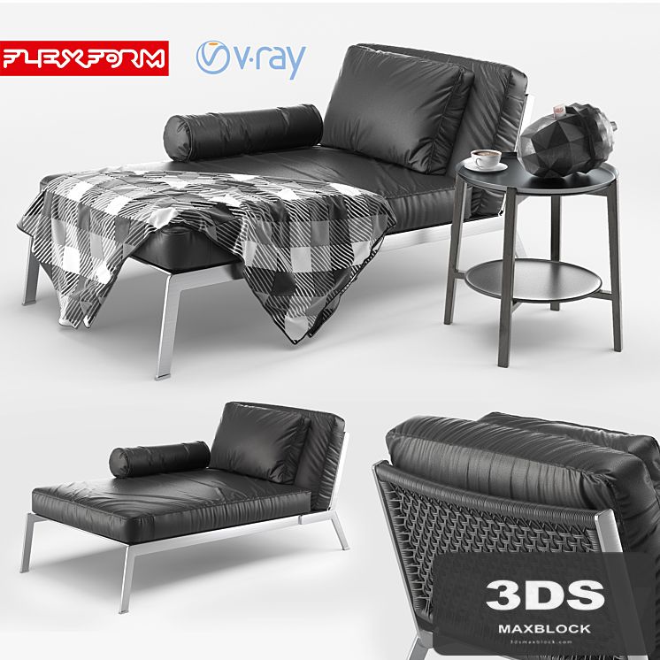 Flexform Happy Chaise Longue