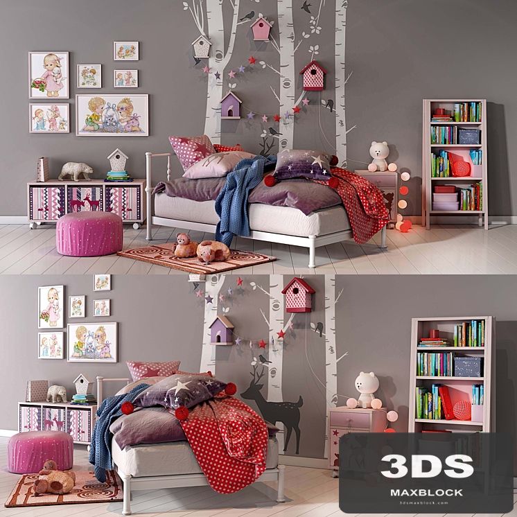 Girl bedroom set 02