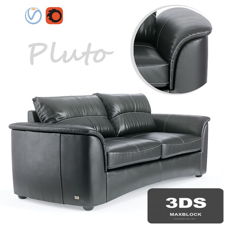 Leather Sofa Pluto